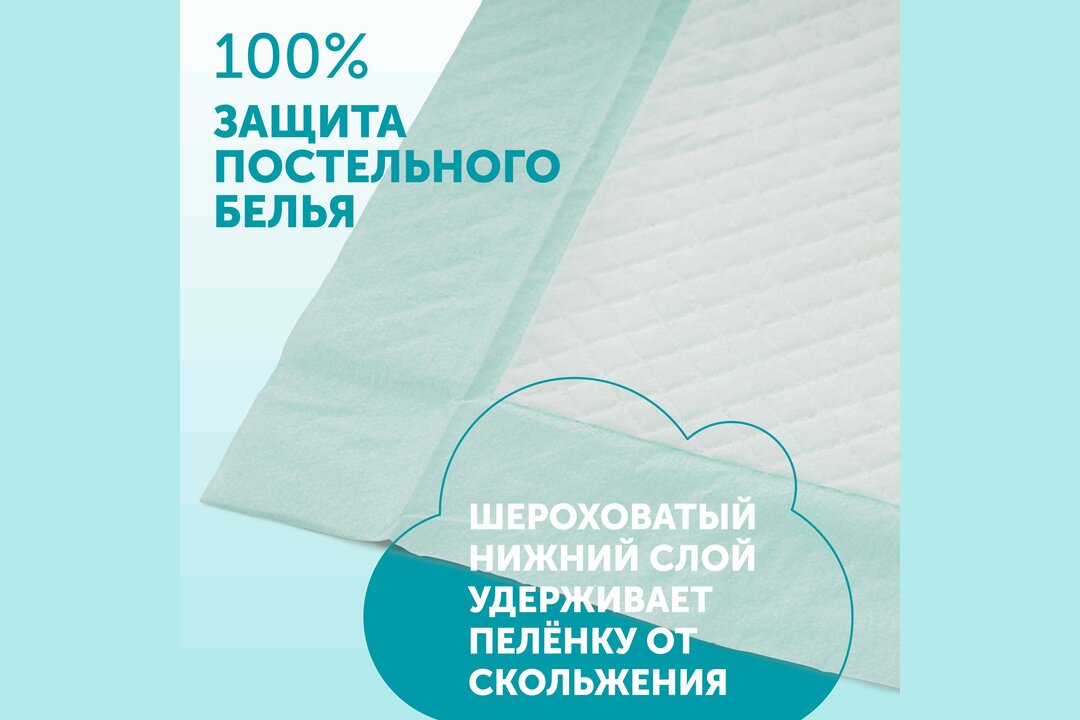 

Пеленки Lovular Hot Wind одноразовые впитывающие 60х40 см, 7 штук