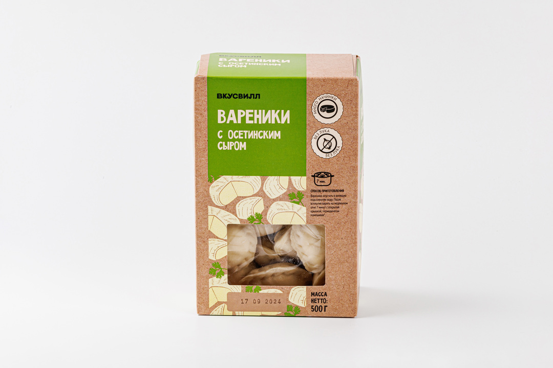 

Вареники с осетинским сыром продукт замороженный 500 г