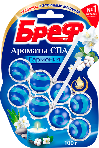 Туалетный блок Бреф Ароматы СПА Гармония 2х50 г