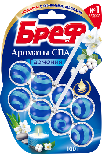 

Туалетный блок Бреф Ароматы СПА Гармония 2х50 г