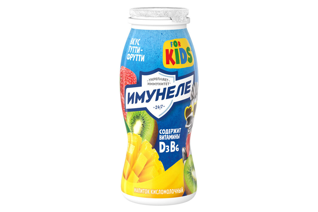 

Напиток функциональный Имунеле For Kids Тутти-фрутти 1.5% 100 г