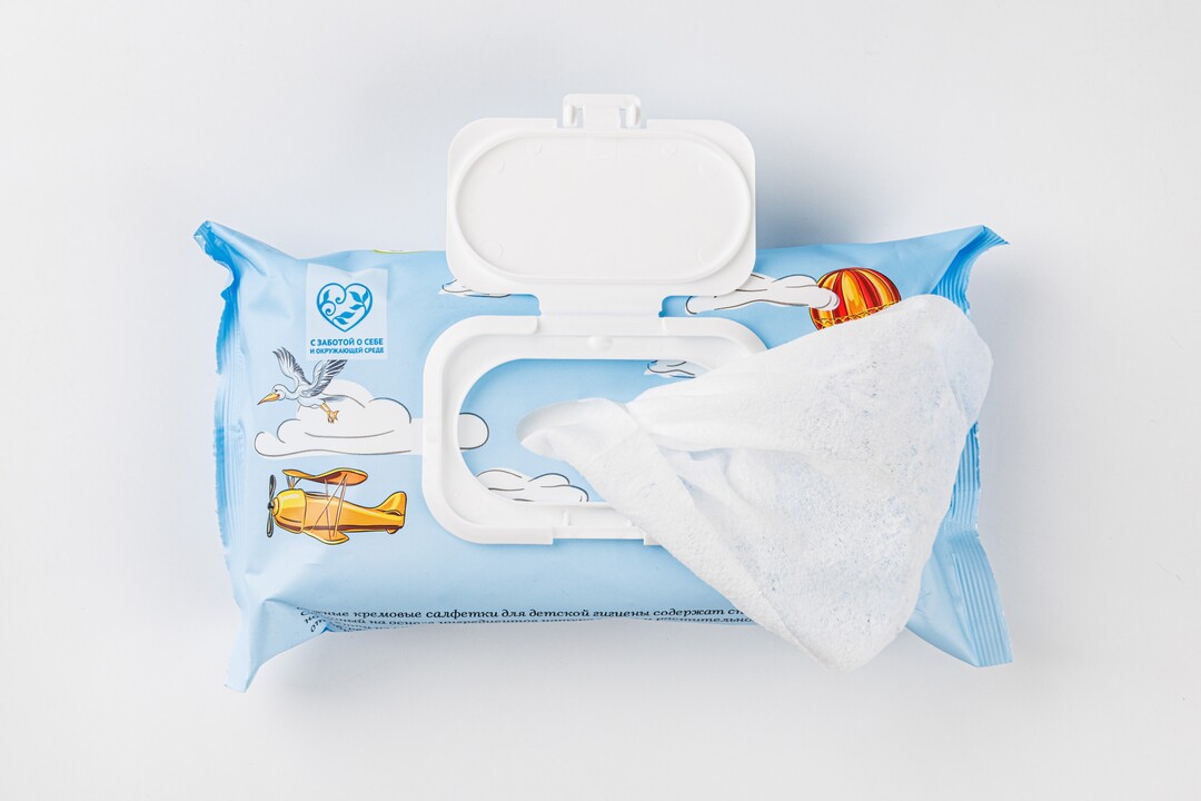 

Салфетки влажные Детские кремовые 50 шт