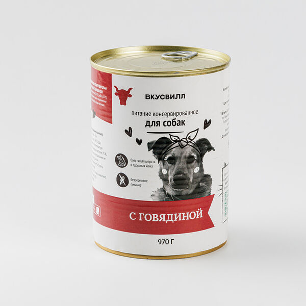 Корм для собак с говядиной 970 г