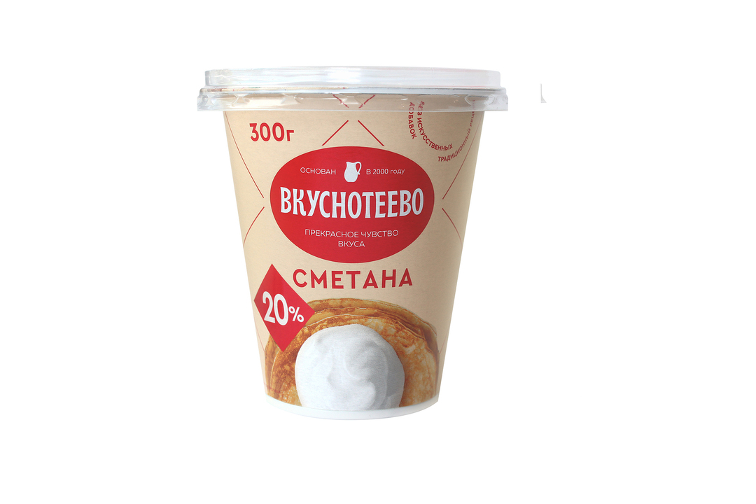 

Сметана 20% Вкуснотеево, 300г