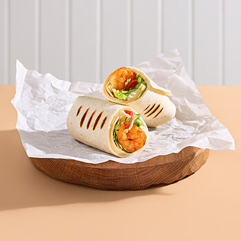 Шаурма-цезарь с запеченными креветками и свежими овощами 245 г, Россия