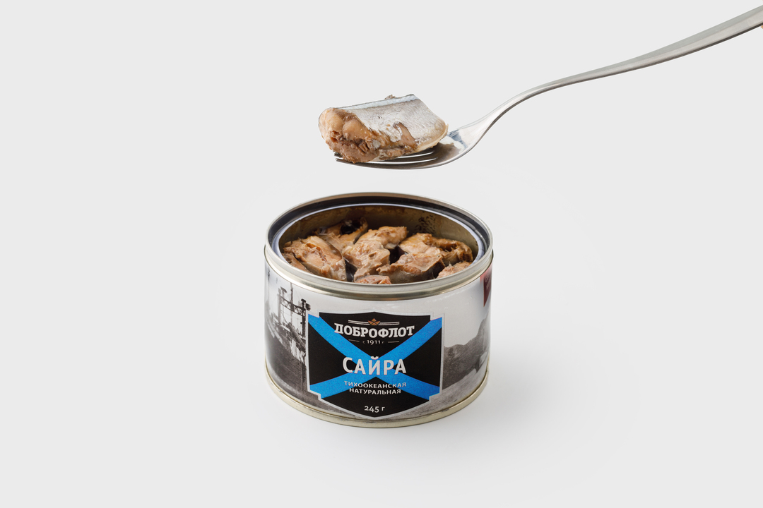 

Сайра Доброфлот Тихоокеанская натуральная 245 г