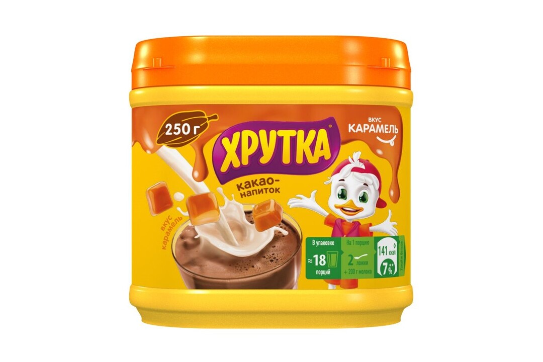 

Какао Хрутка вкус карамель банка 250 г