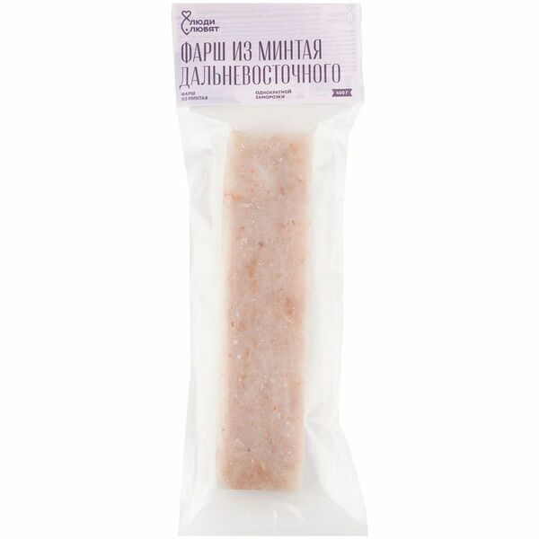 Фарш Люди любят из минтая замороженный, 400г