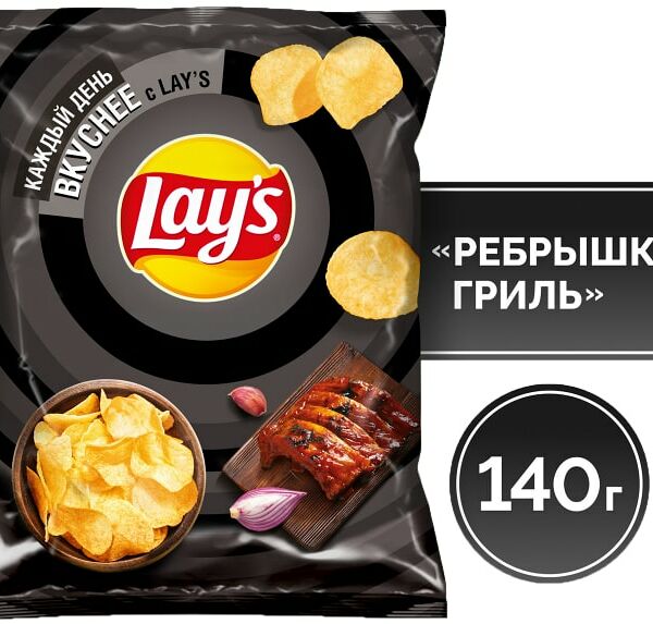 Чипсы Lays Ребрышки гриль 140г