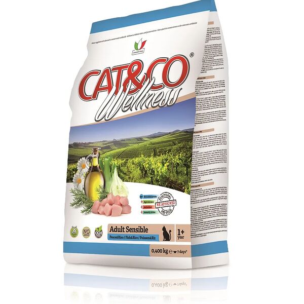 Wellness Cat&Co Adult Sensible корм для кошек с чувствительным пищеварением Рыба и рис
