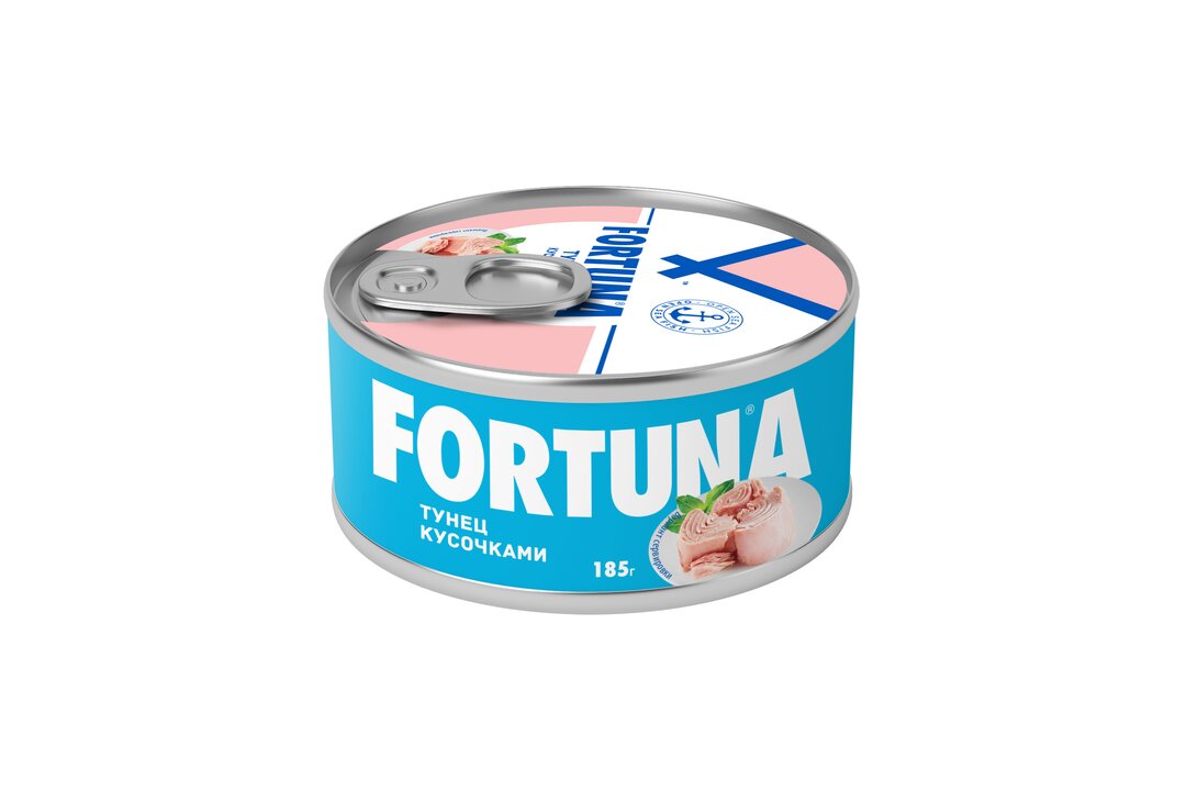 

Тунец кусочками Fortuna в собственном соку 185 г