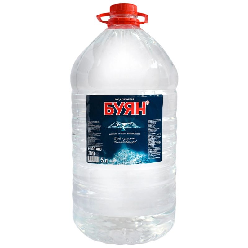 

Вода негазированная Буян 5 л