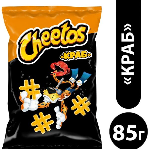 Снеки кукурузные Cheetos Краб 85г