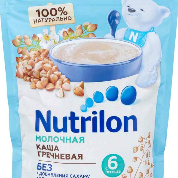 Каша гречневая молочная Nutrilon с 6 месяцев