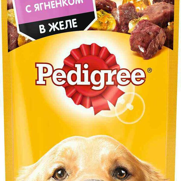 Корм для взрослых собак всех пород Pedigree с ягнёнком в желе