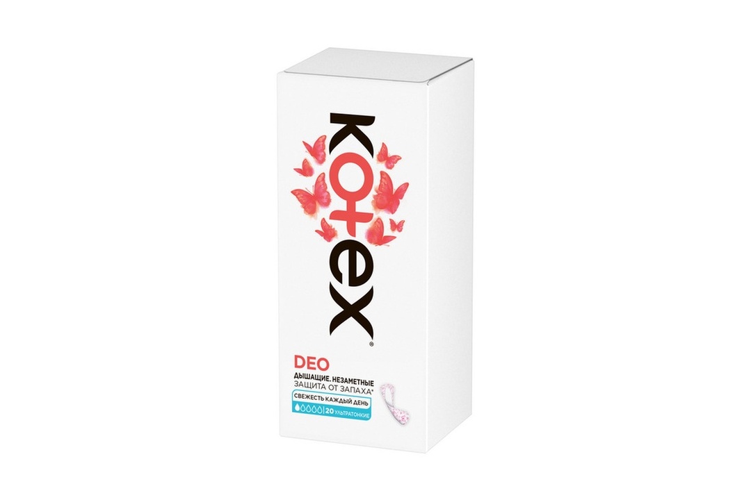 

Прокладки ежедневные Kotex Deo ультратонкие 20 шт