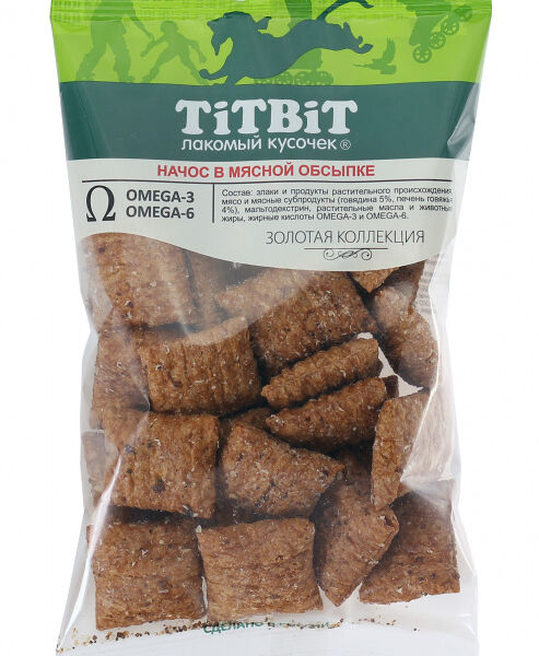TiTBiT Начос в мясной обсыпке для собак Золотая коллекция Говядина