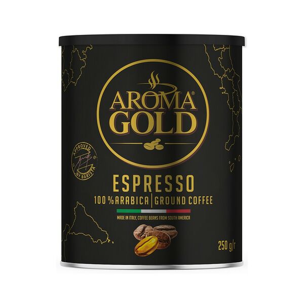 Кофе молотый Aroma Gold Espresso в банке 250г