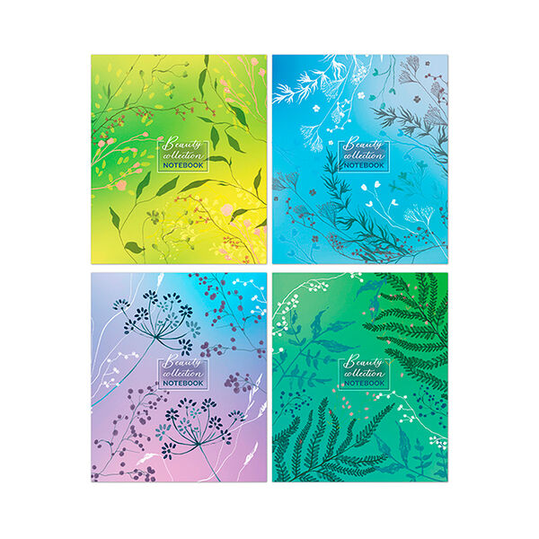 Тетрадь Нежные паттерны 48л скрепка 3309