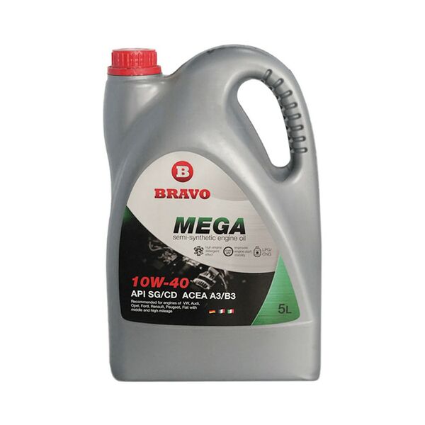 Масло моторное полусинтетическое BRAVO MEGA 10W-40 API SG/CD 5л