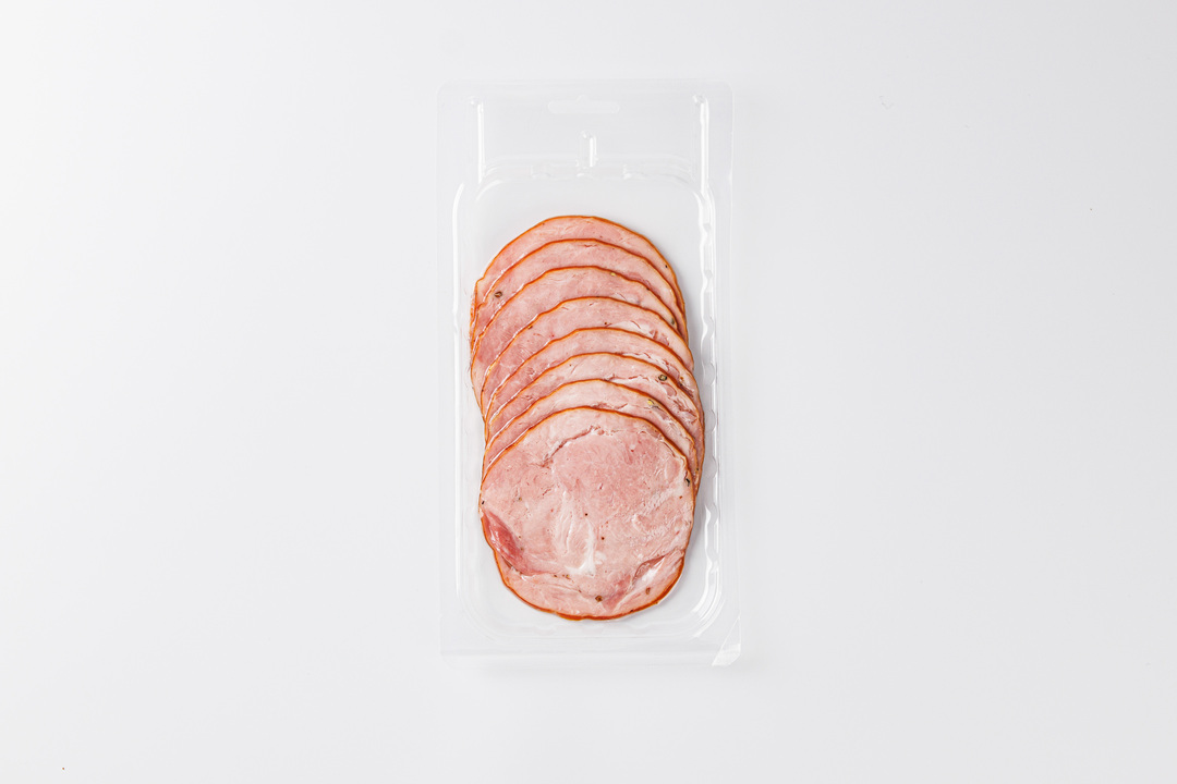 

Колбаса варено-копченая из окорока, нарезка 120 г