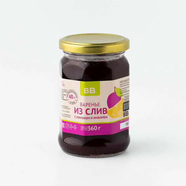Варенье из слив с лимоном и имбирем