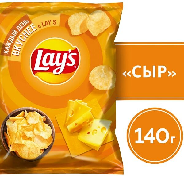 Чипсы Lays Сыр 140г