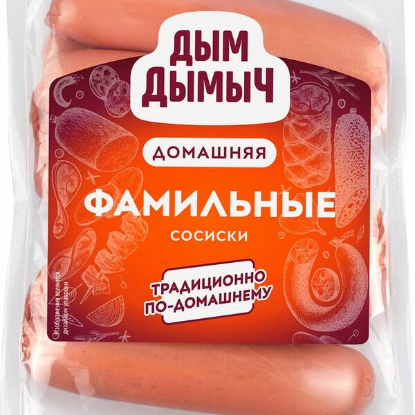 Сосиски Дым Дымыч Фамильные вареные 300 г