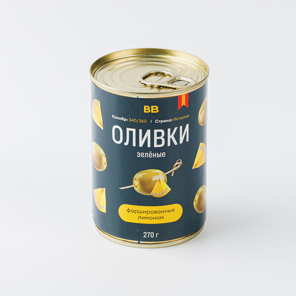Оливки зеленые фаршированные лимоном ВкусВилл