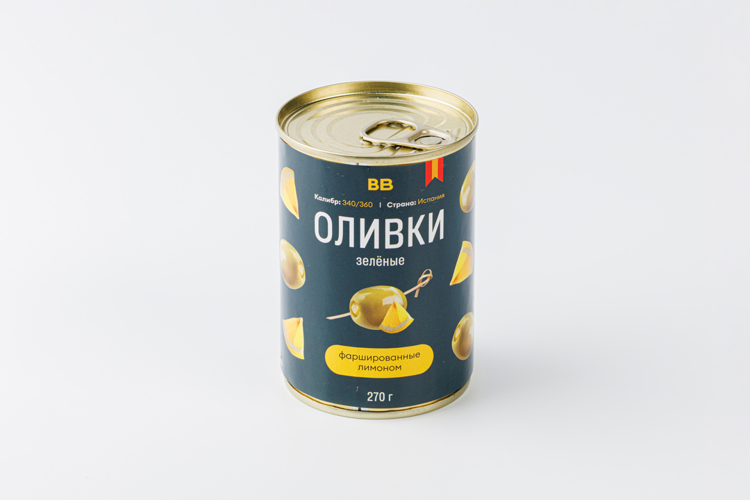 

Оливки зеленые фаршированные лимоном ВкусВилл