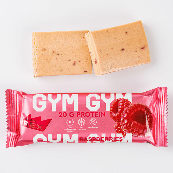 Protein Rex Gym батончик протеиновый со вкусом малины-йогурта 60 г