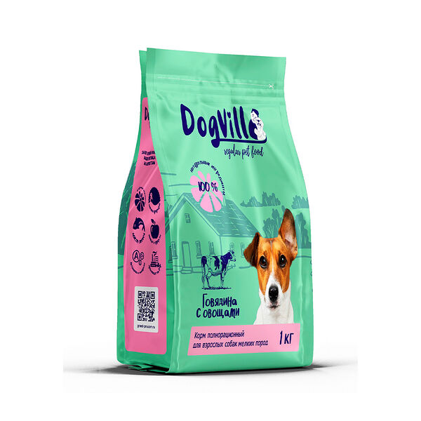 Корм для собак DogVill Говядина с овощами 1кг