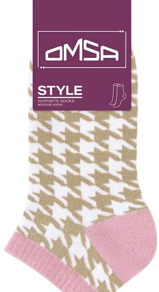 Носки женские Omsa Style 551 укороченные лапки Beige бежевый Размер 35-38