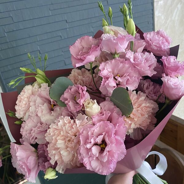 Эустома и Диантус