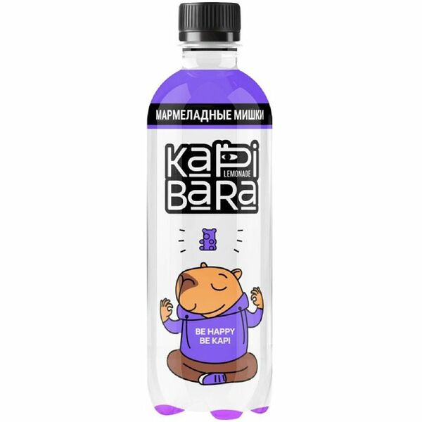 Напиток безалкогольный Kapibara сильногазированный Мармеладные мишки 500 мл
