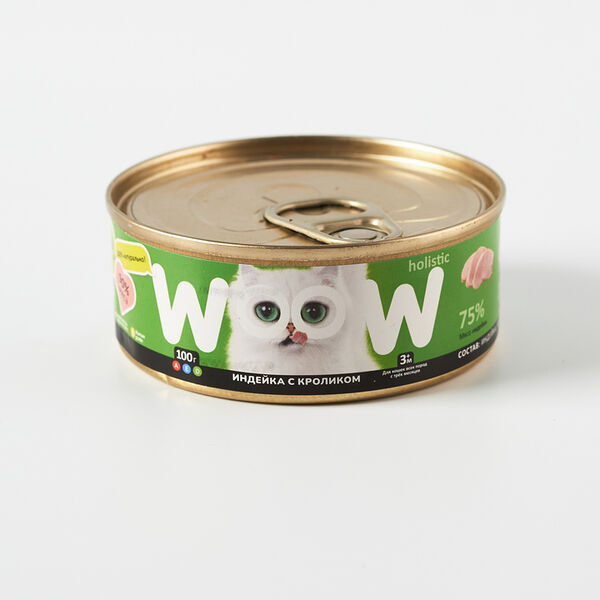 Корм для кошек Индейка с кроликом 100 г