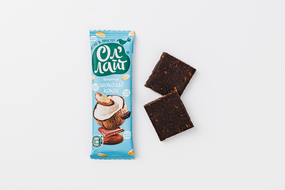 

Батончик фрукт-ореховый Ол'Лайт шоколад с кокосом 30 г