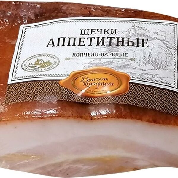 Щечки Зак/ Аппетитные варёно-копчёное мясн/Продукт ДонТрад, вес
