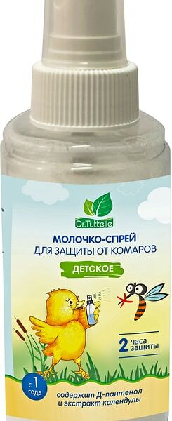 Молочко-спрей Dr.Tuttelle детское для защиты от комаров 100мл
