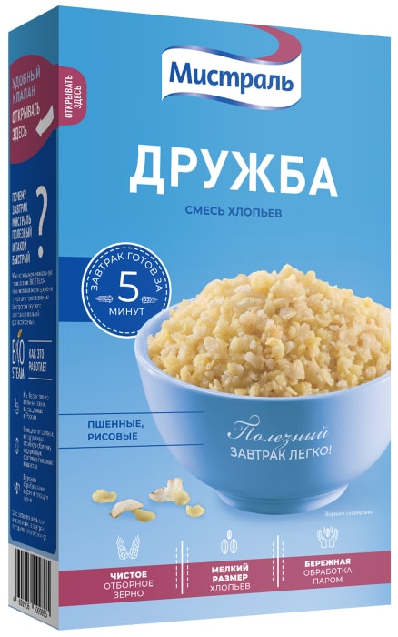 

Хлопья Мистраль Дружба 400 г