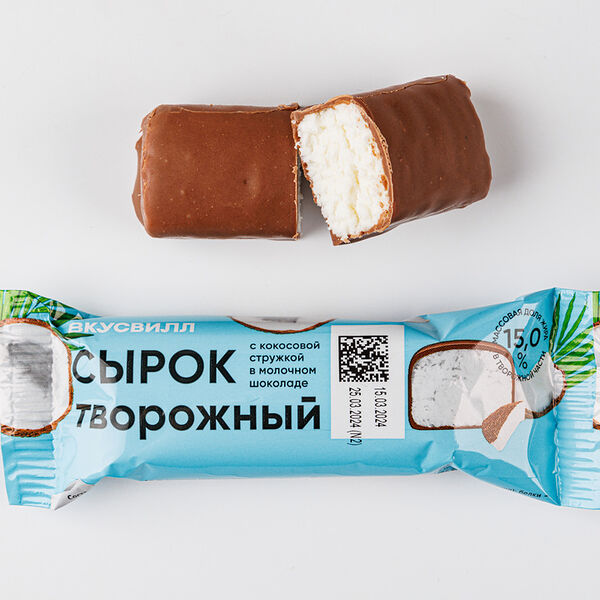 Сырок творожный с кокосовой стружкой 15% 40 г