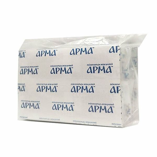 Лейкопластырь Арма бактерицидный 19 х 72 мм полимерный телесный 100 шт