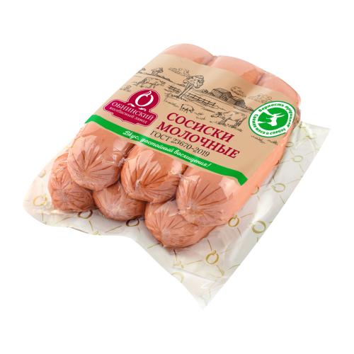 

Сосиски Обнинский Колбасный Завод Молочные 350 г