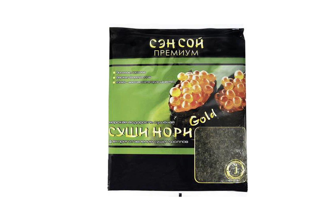 

Морские водоросли Sen Soy Premium Суши Нори для приготовления суши и роллов 10 листов 28 г