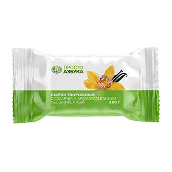 Сырок творожный Просто Азбука обезжиренный с ванилью