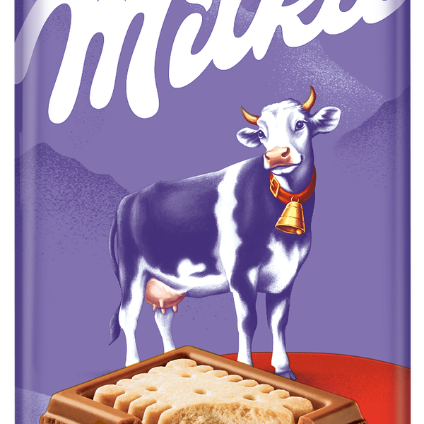 Шоколад молочный Milka с печеньем LU 87 г