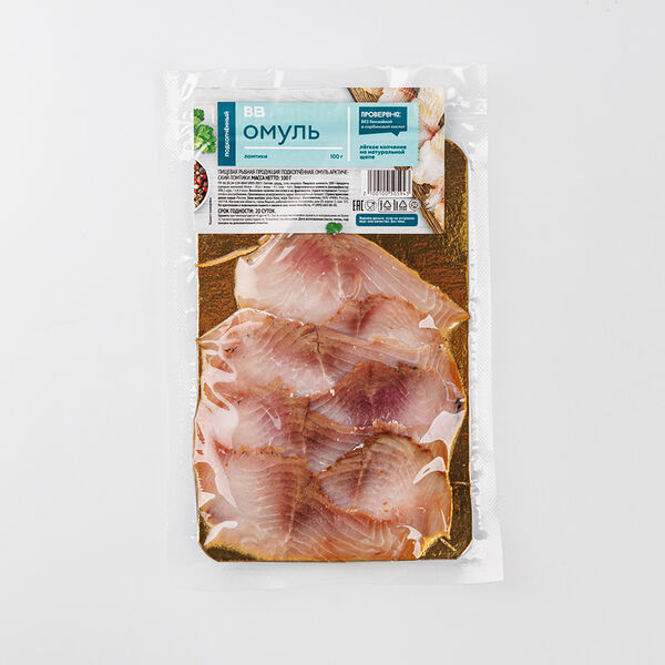 Омуль ломтики подкопченные