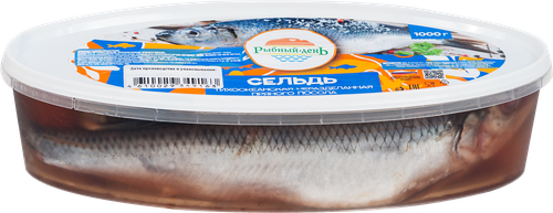

Сельдь тихоокеанская Рыбный день пряного посола неразделанная 1 кг