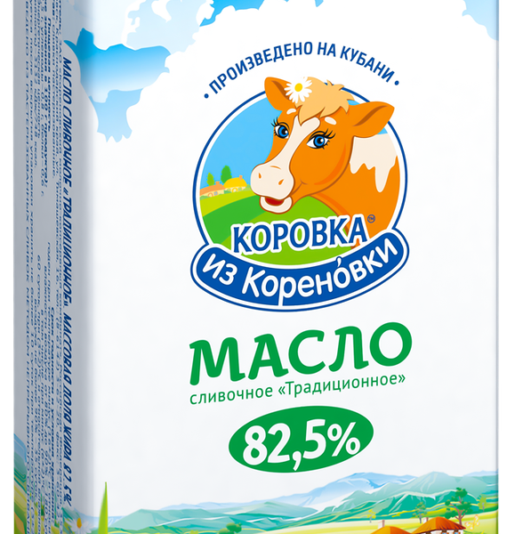 Масло сливочное Коровка из Кореновки Традиционное 82,5%