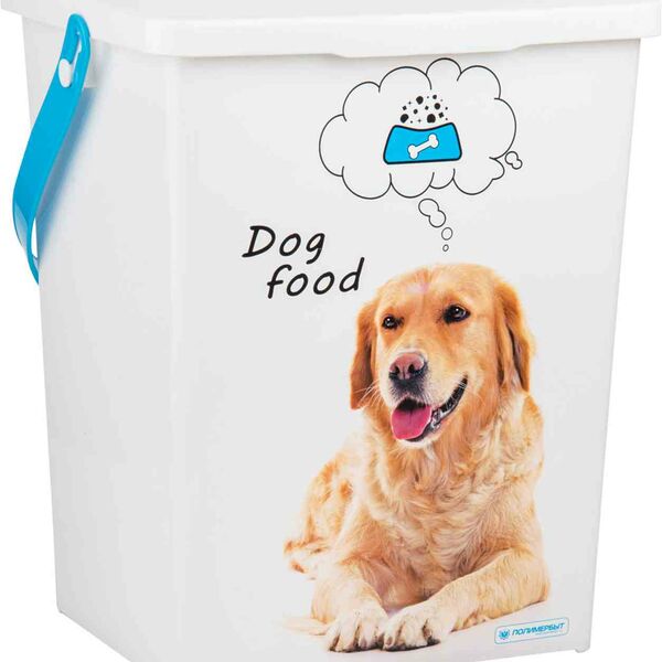 Контейнер для корма животных Полимербыт Собаки 8.5 л